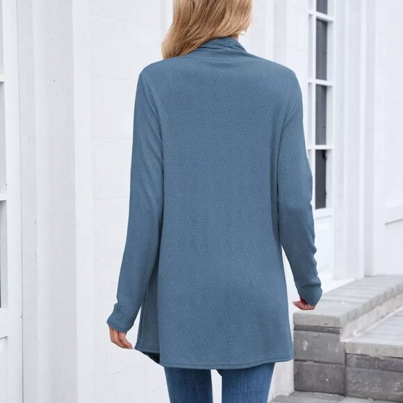 Open Front Long Cardigan - Picture 3 of 12